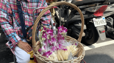 高齡奶奶樂天知命 街賣玉蘭花當運動