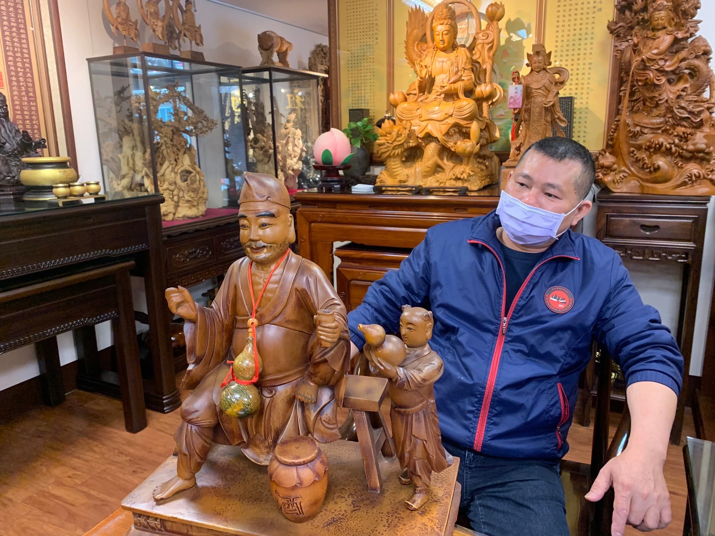 台灣手工木雕文化 神像雕刻師——林永祥