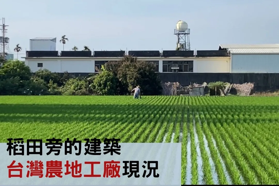 稻田旁的建築 台灣農地工廠現況